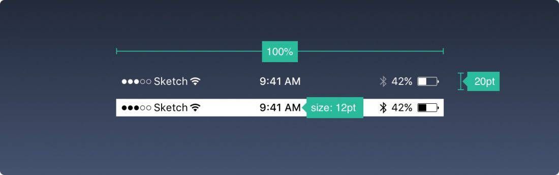 16 Design StatusBar