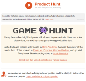 An Email Game