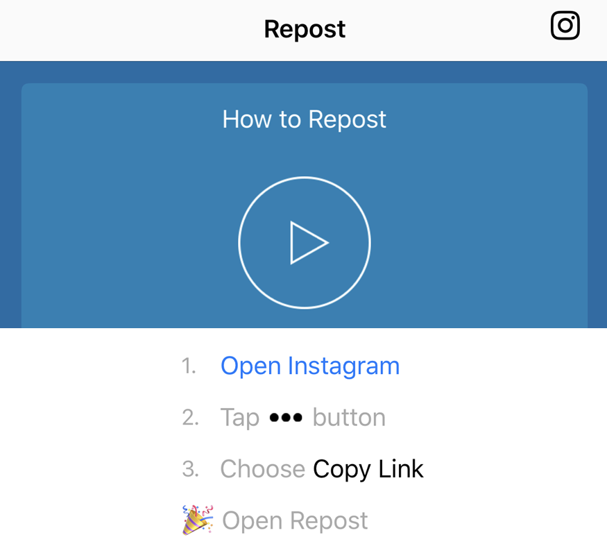 Instagram Repost