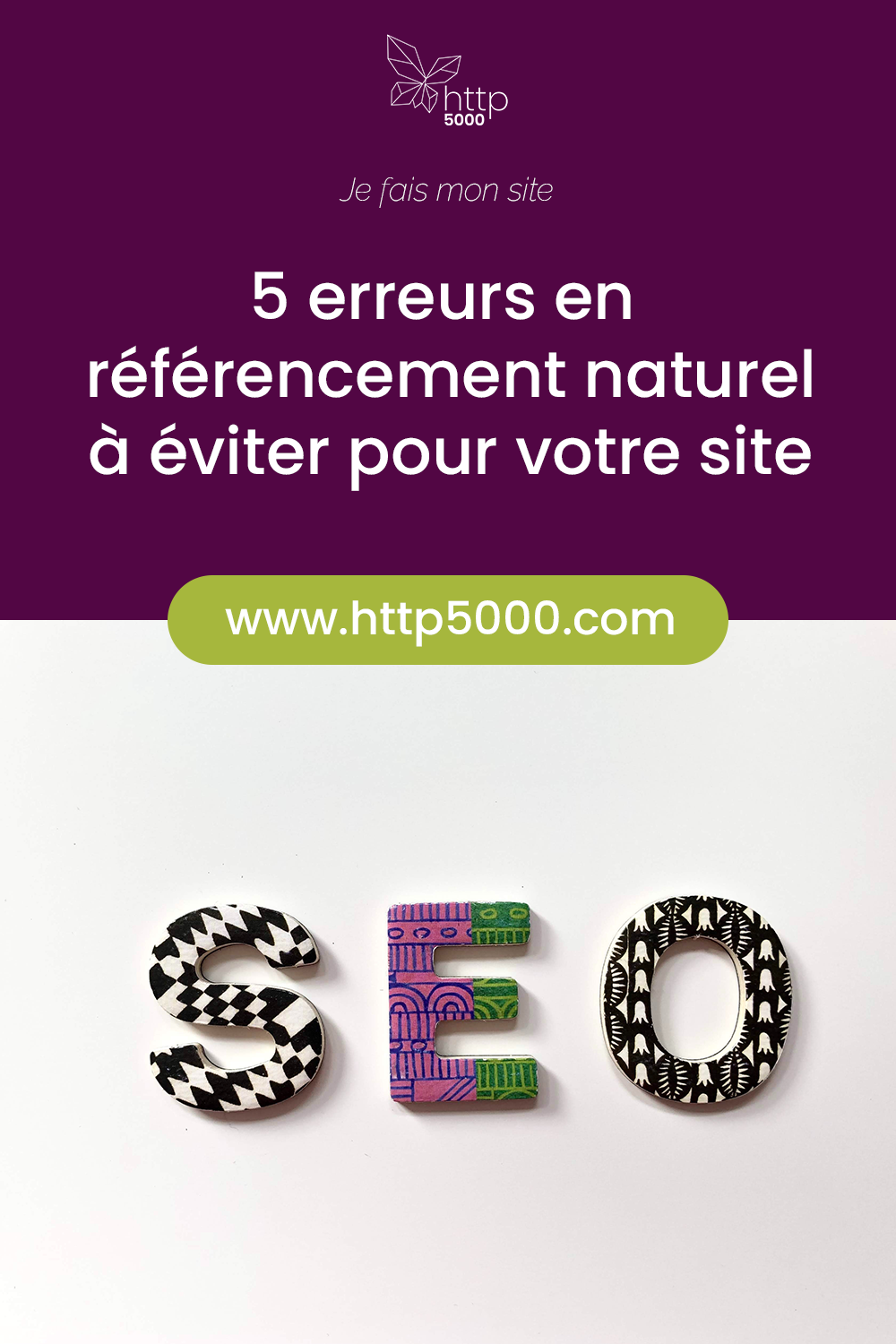 Pinterest template erreurs seo
