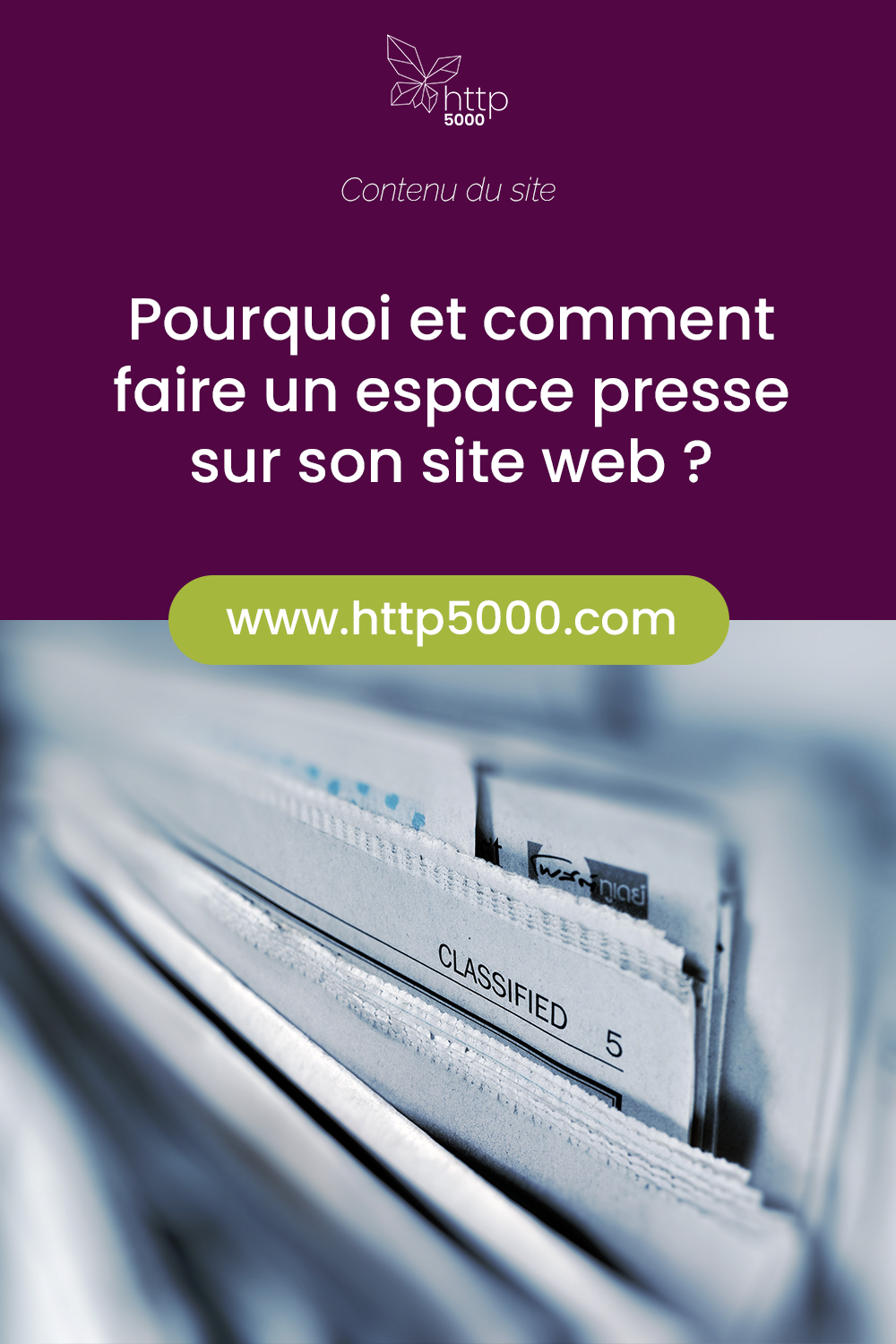 Pinterest template espacepress