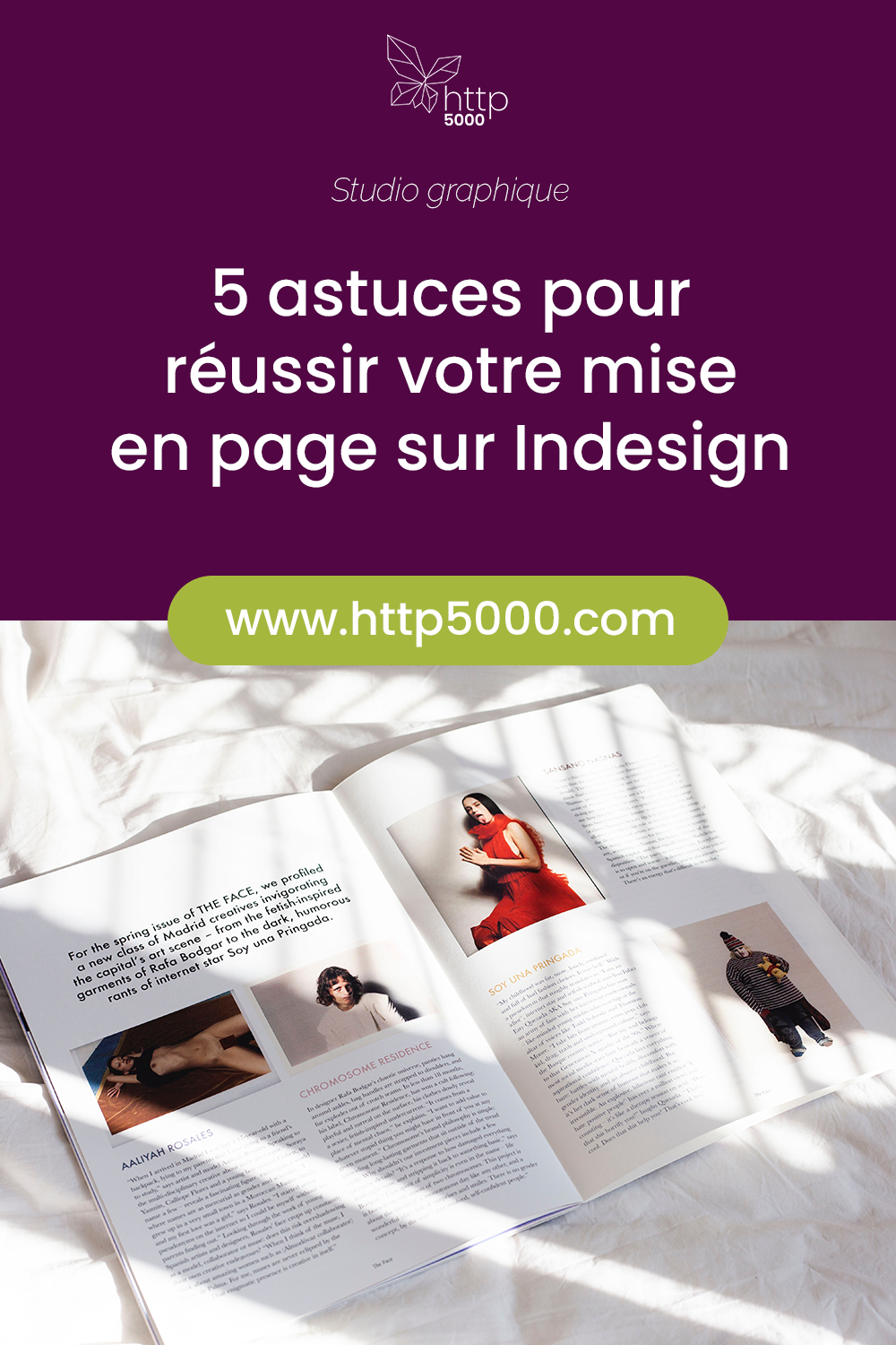 Pinterest template misenepage