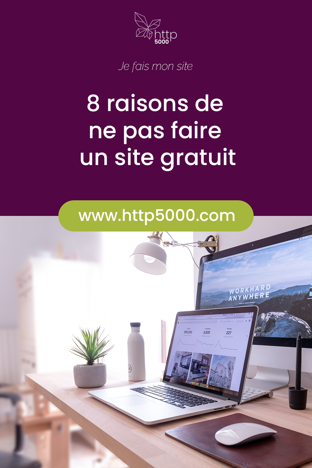 Pinterest template site gratuit