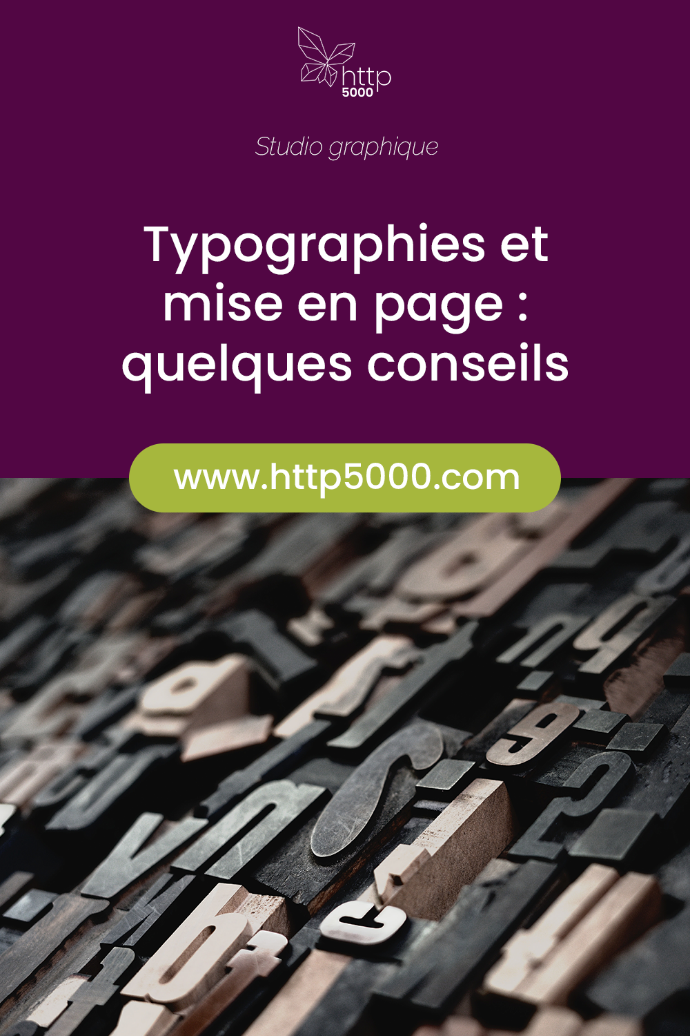 Pinterest template typo miseenpage