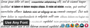 Use Any Font