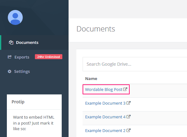 Wordable Document