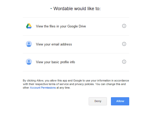 Wordable Permissions
