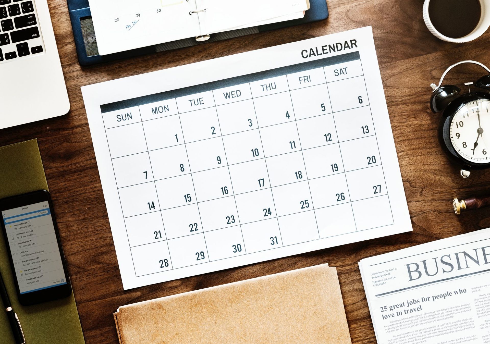 Agenda appointment business