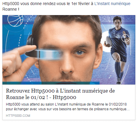 Example Facebook post – Http5000