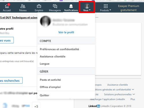 Fonctionnalites linkedin vous