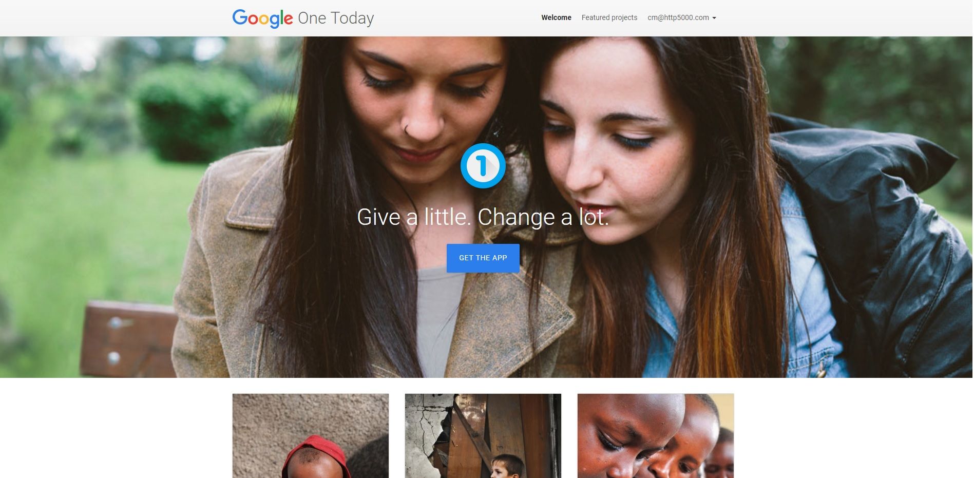 Google one today
