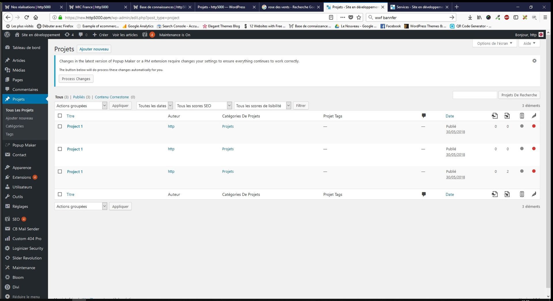Instructions divi
