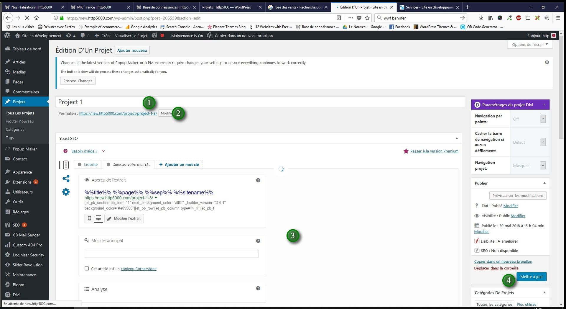Instructions divi