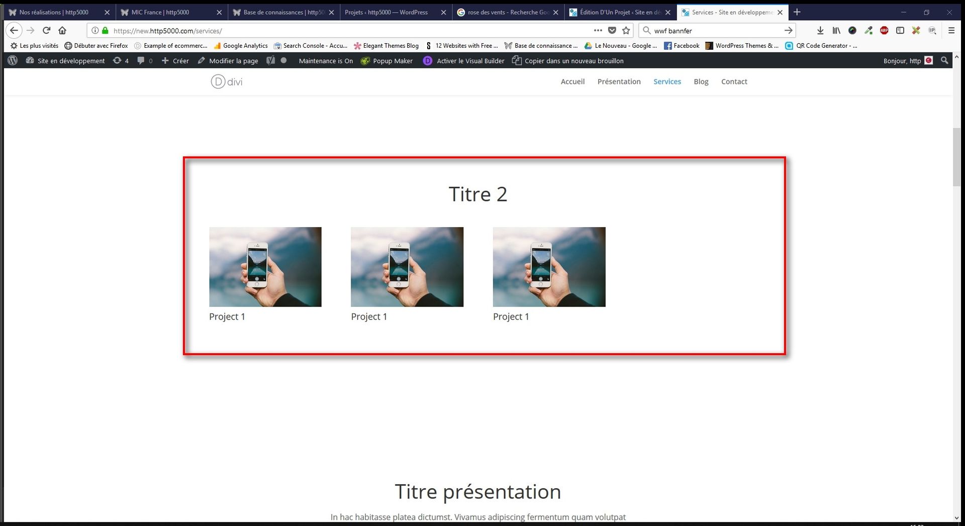 Instructions divi