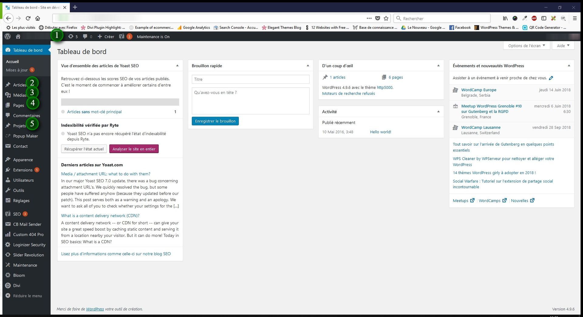 Instructions divi