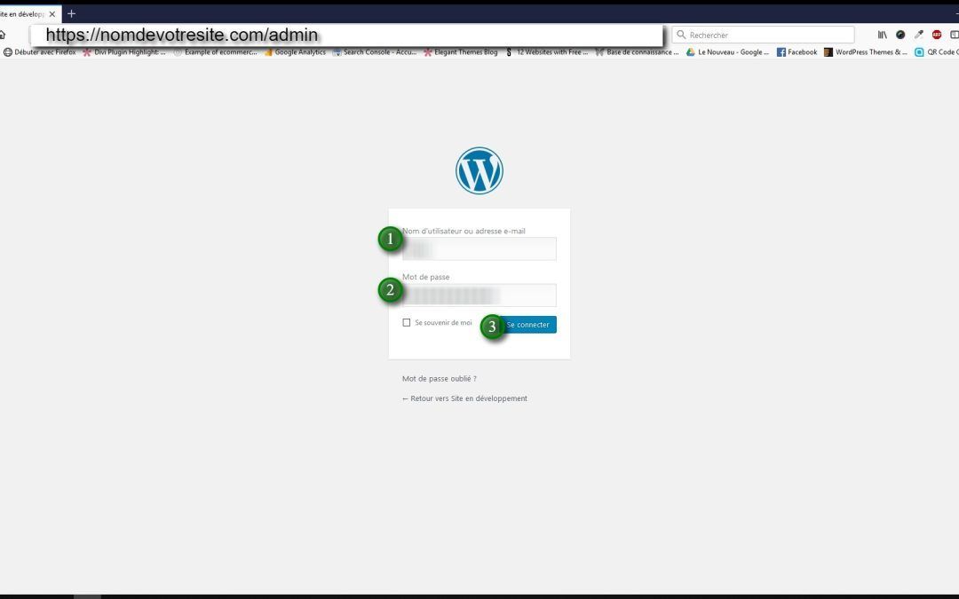Instructions divi