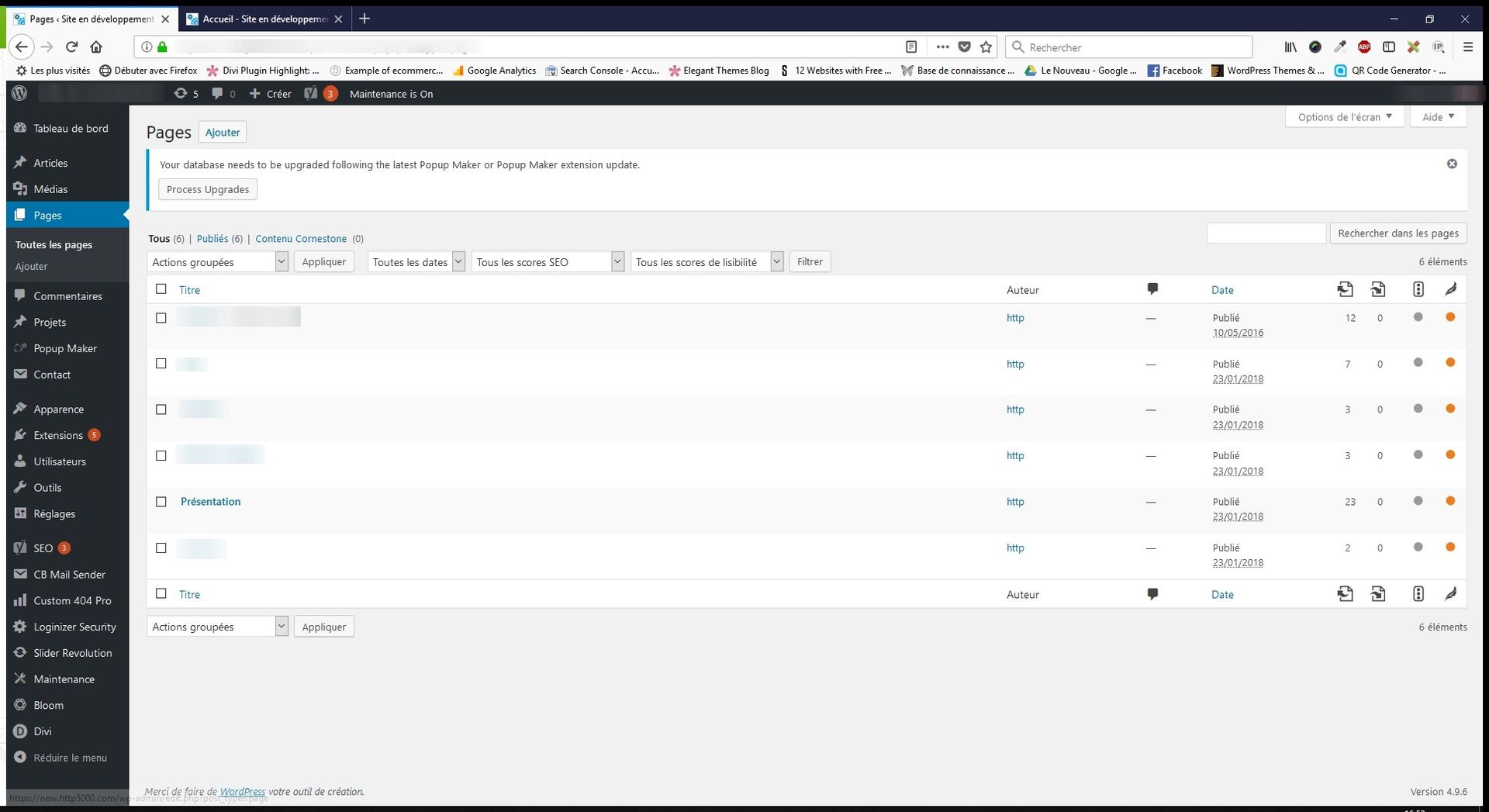 Instructions divi