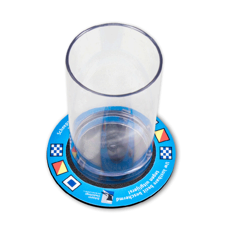 Objet publicitaire sous verre double face