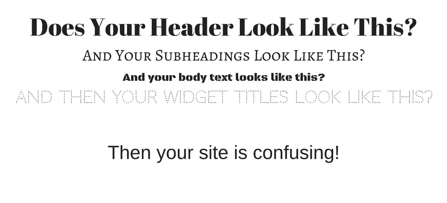 Out dated design fonts