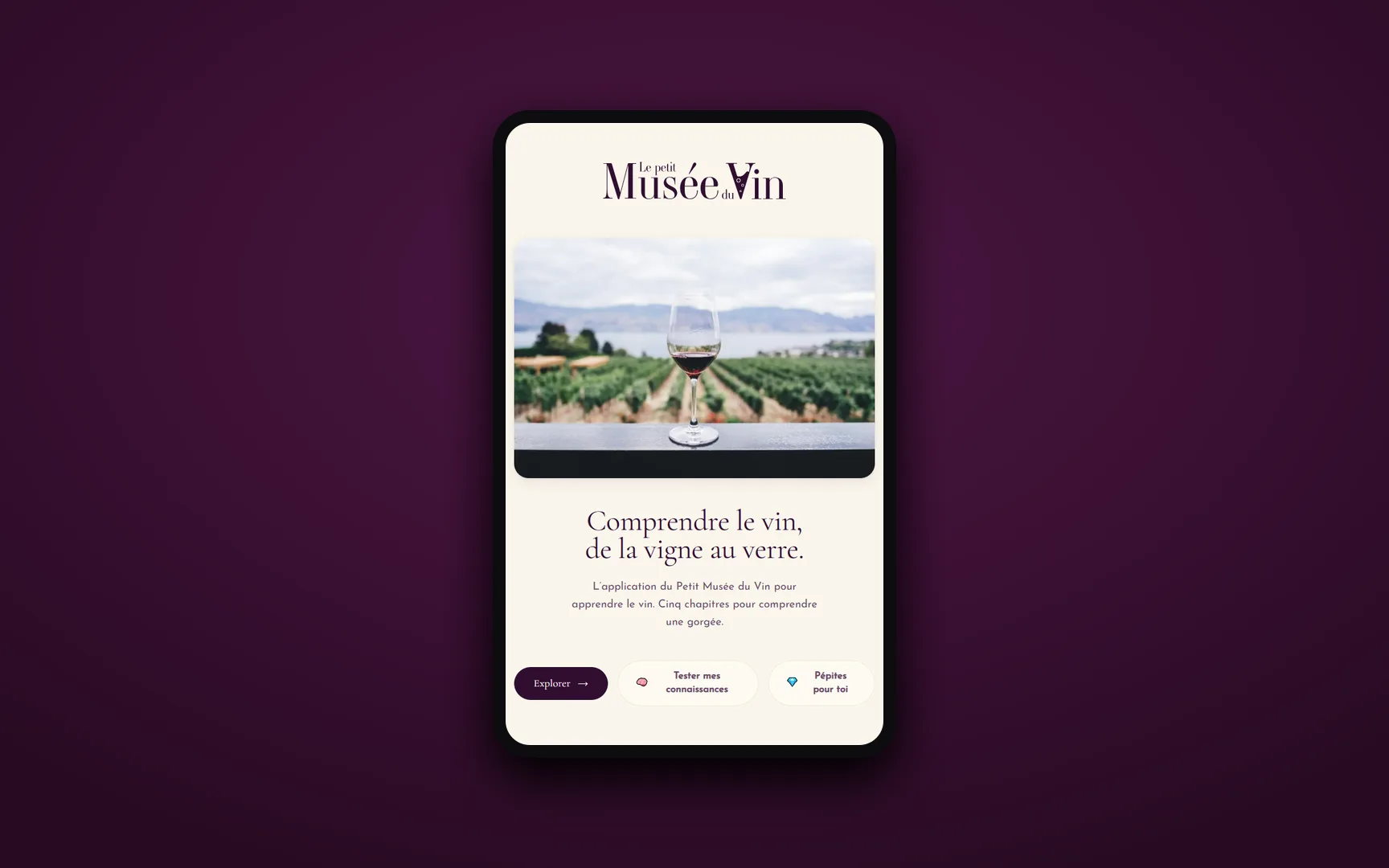 Site built for Le Petit Musée du Vin — Beaune